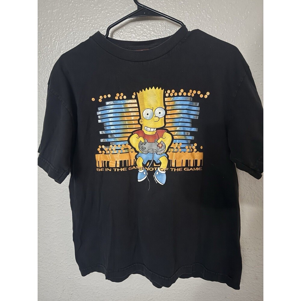 Vintage Bart Simpson TShirt 90’s The Simpsons Graphic Gaming Size Small/ YouthXL